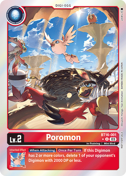 BT16-001 Poromon Alt Art Single