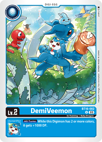 BT16-002 DemiVeemon Single