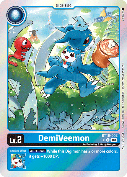 BT16-002 DemiVeemon Alt Art Single