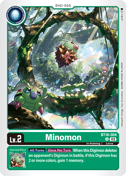 BT16-004 Minomon Single