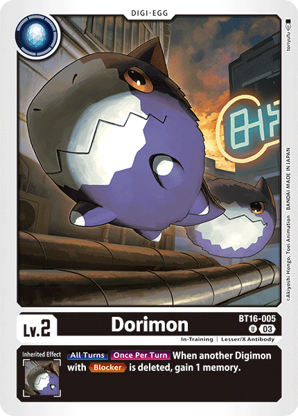 BT16-005 Dorimon Single