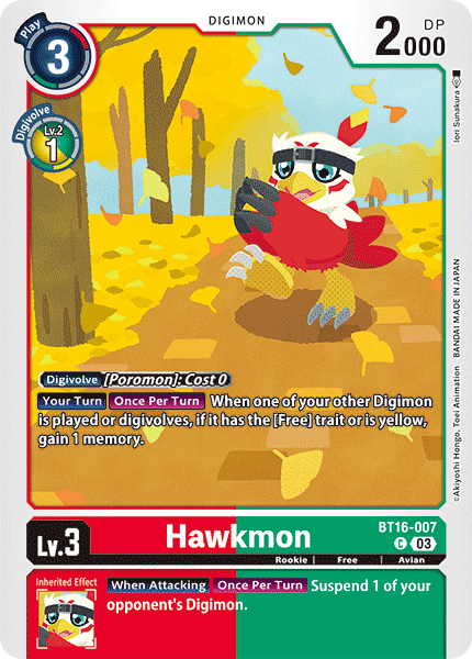 BT16-007 Hawkmon Single