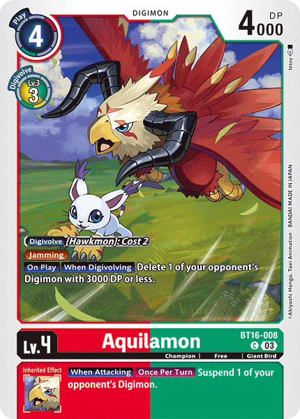 BT16-008 Aquilamon Single