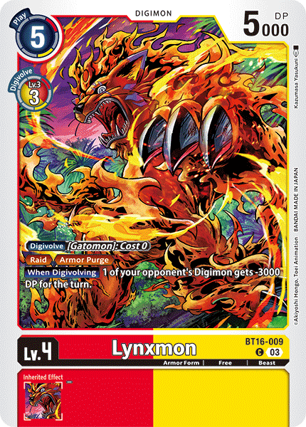 BT16-009 Lynxmon Single