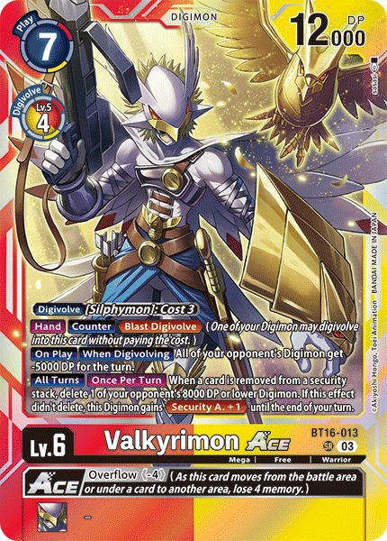 BT16-013 Valkyrimon ACE Single