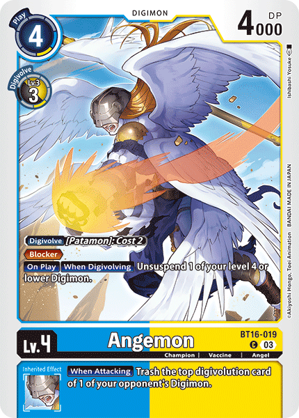 BT16-019 Angemon Single