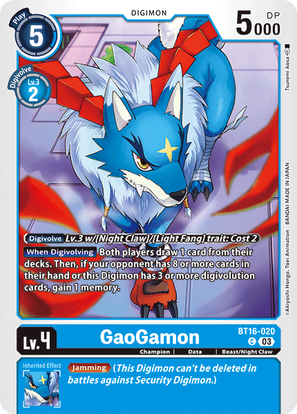 BT16-020 GaoGamon Single