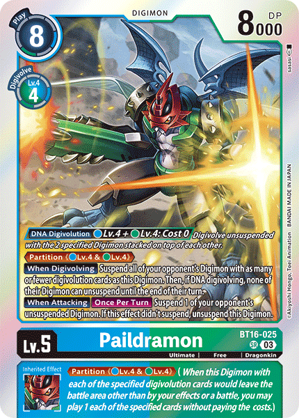 BT16-025 Paildramon Single