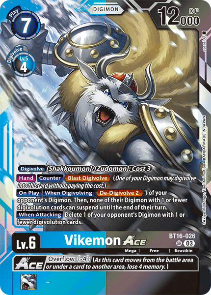 BT16-026 Vikemon ACE Single