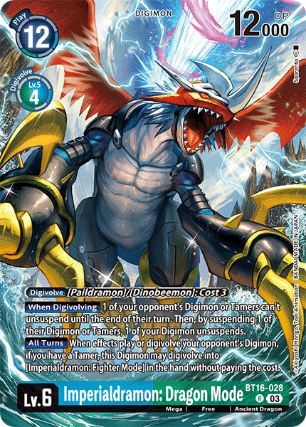 BT16-028 Imperialdramon: Dragon Mode LM02 Alt Art Single