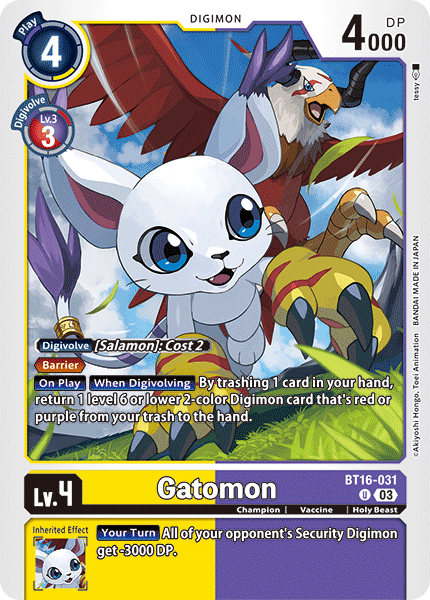 BT16-031 Gatomon Single