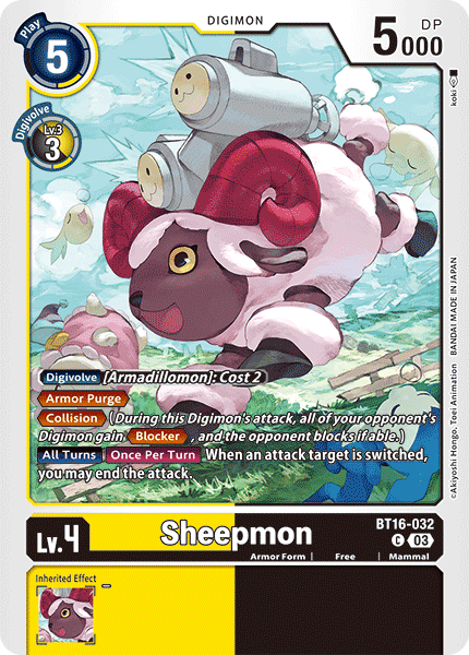 BT16-032 Sheepmon Single