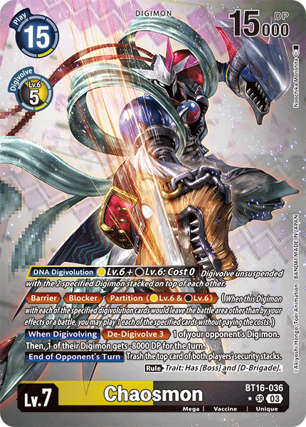 BT16-036 Chaosmon Alt Art Single