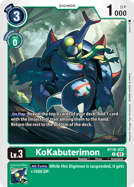 BT16-037 KoKabuterimon Single