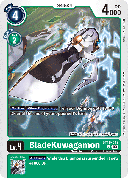 BT16-042 BladeKuwagamon Single