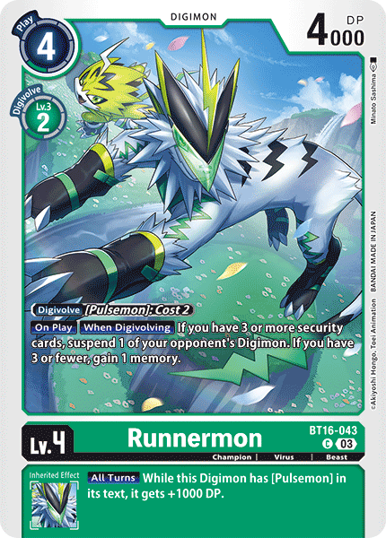 BT16-043 Runnermon Single