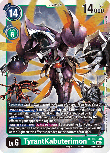 BT16-048 TyrantKabuterimon Single