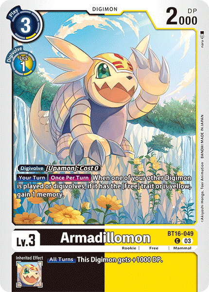 BT16-049 Armadillomon Single