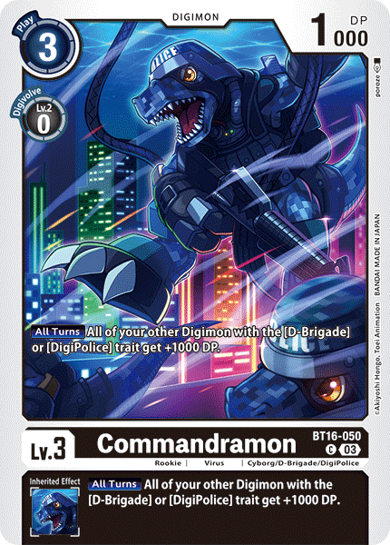 BT16-050 Commandramon Single