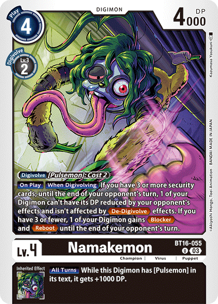 BT16-055 Namakemon Single