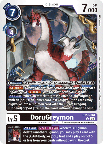 BT16-061 DoruGreymon Single