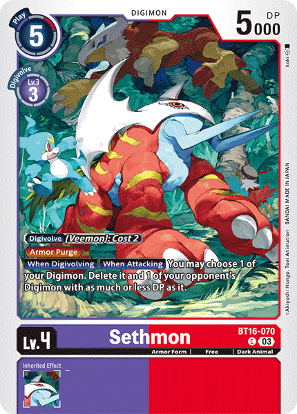 BT16-070 Sethmon Single