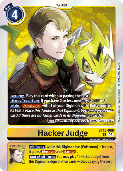 BT16-086 Hacker Judge Single