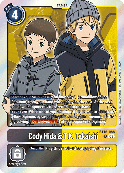 BT16-088 Cody Hida & T.K. Takaishi Single