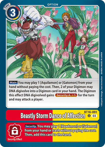 BT16-091 Beastly Storm Dance of Affection Single