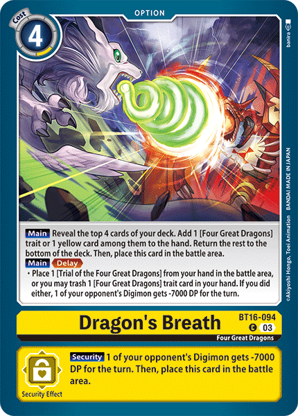 BT16-094 Dragon's Breath Single