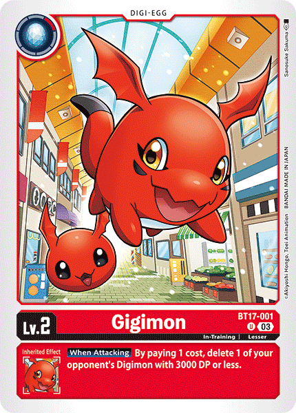 BT17-001 Gigimon Single