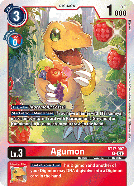 BT17-007 Agumon Single