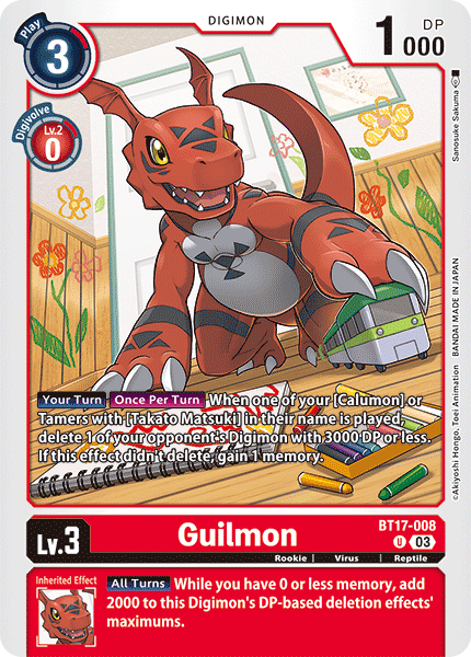 BT17-008 Guilmon Single