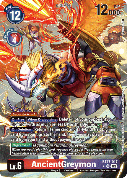 BT17-017 AncientGreymon Alt Art Single