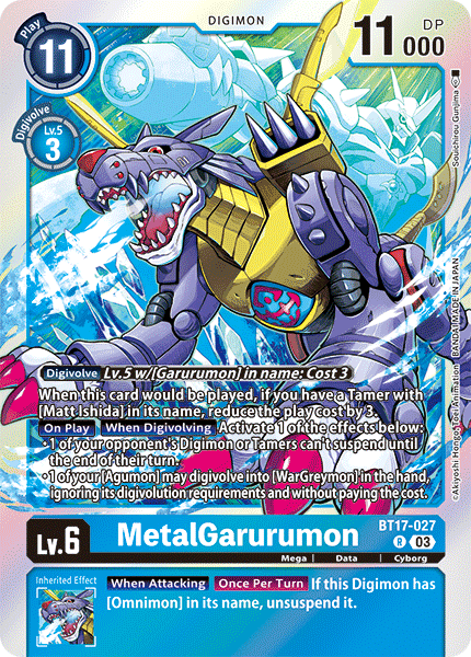 BT17-027 MetalGarurumon Single