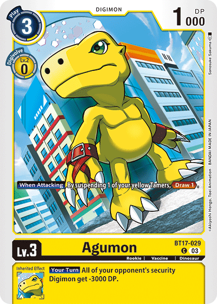 BT17-029 Agumon Single