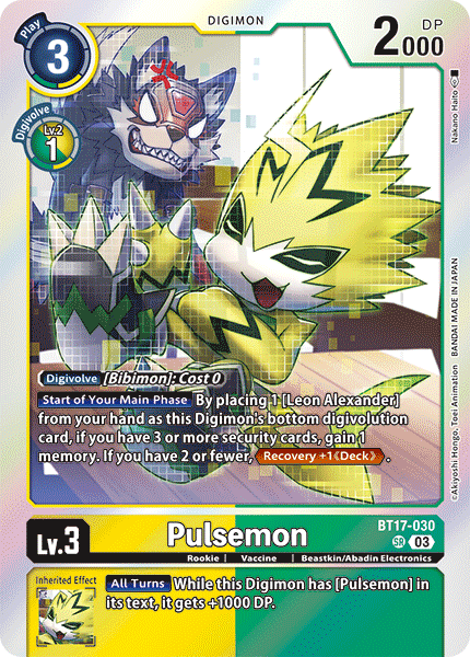 BT17-030 Pulsemon Single