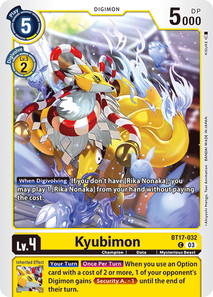 BT17-032 Kyubimon Single