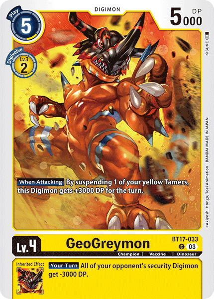 BT17-033 GeoGreymon Single