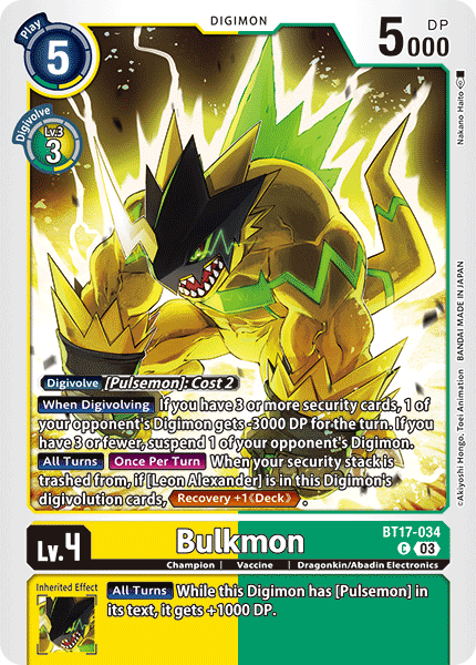 BT17-034 Bulkmon Single