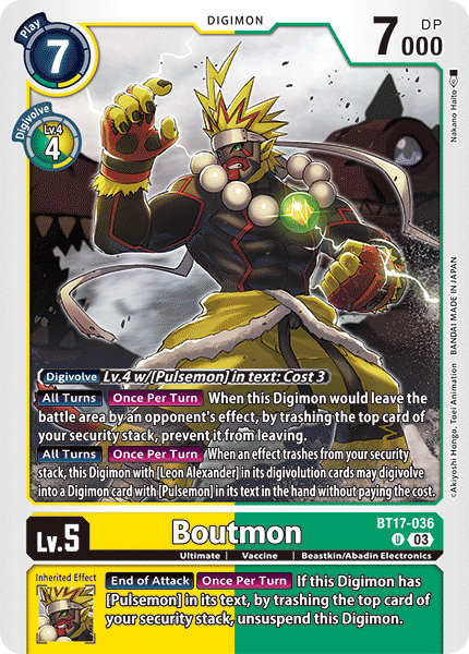 BT17-036 Boutmon Single