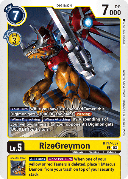 BT17-037 RizeGreymon Single