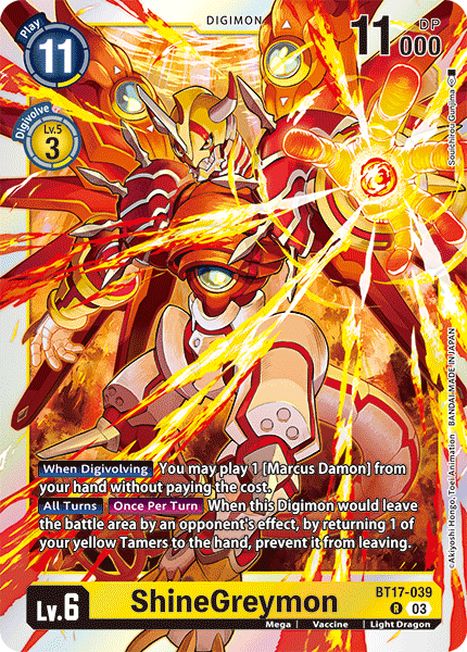 BT17-039 ShineGreymon Single