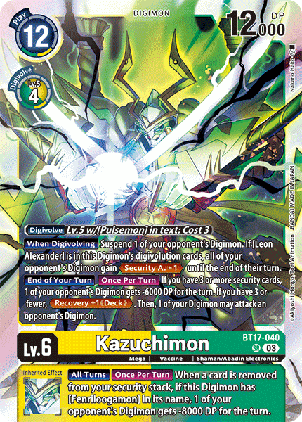 BT17-040 Kazuchimon Single