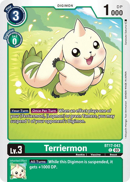 BT17-043 Terriermon Single