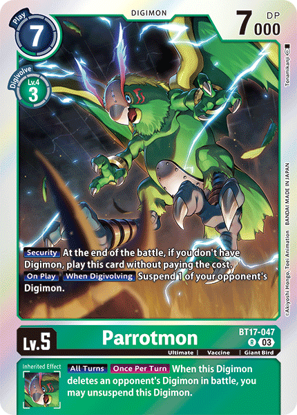 BT17-047 Parrotmon Single