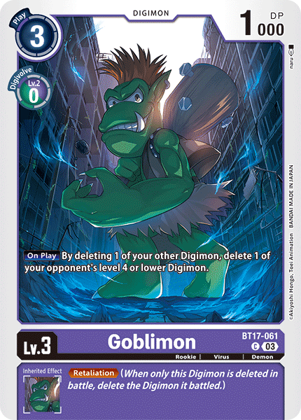 BT17-061 Goblimon Single