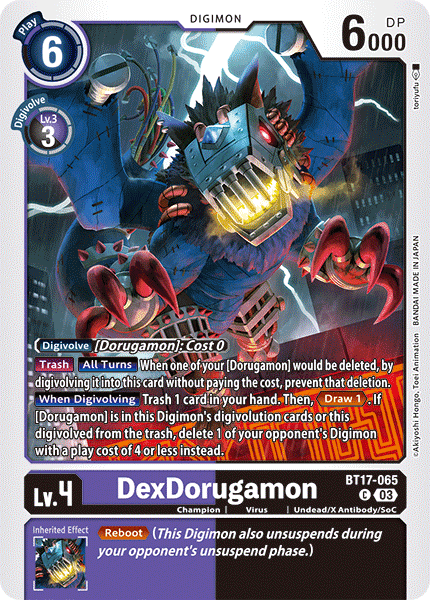 BT17-065 DexDorugamon Single