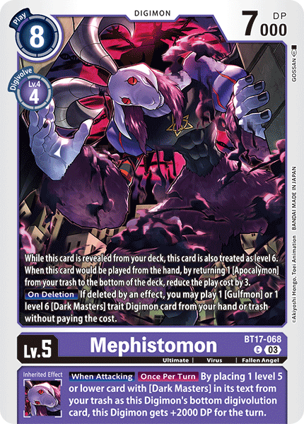 BT17-068 Mephistomon Single