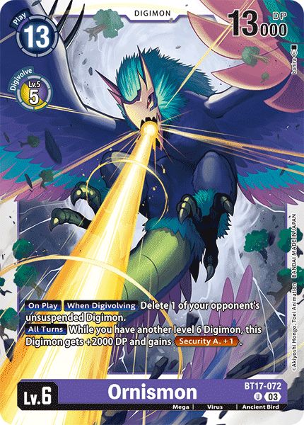 BT17-072 Ornismon Single